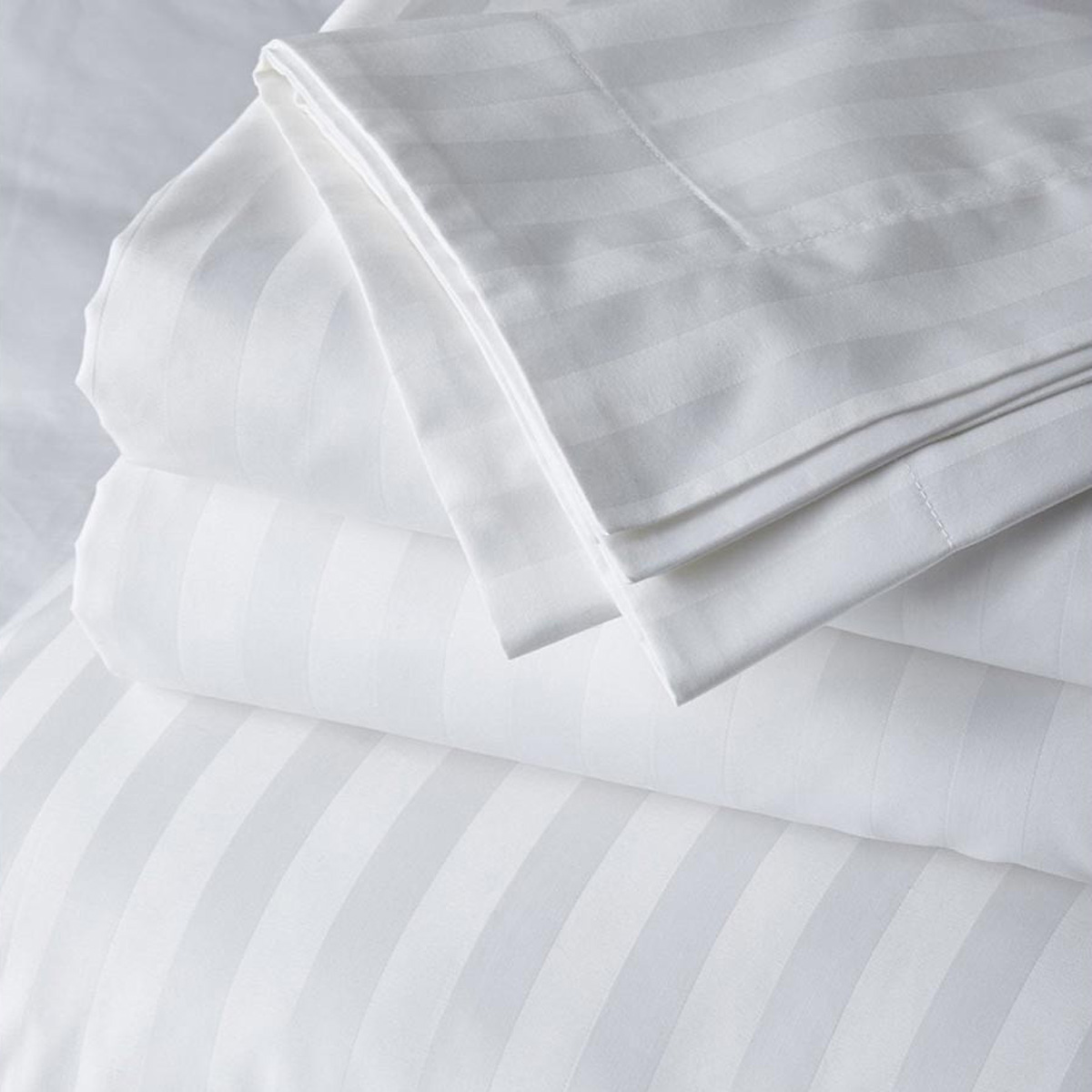 Flador Series 210 TC Single Satin Stripe Duvet Cover Set