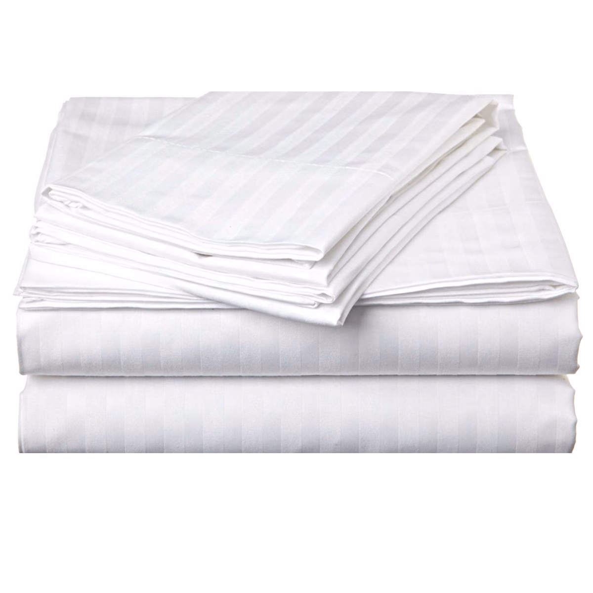 145 TC Satin Stripe Hotel Sheet Double 240x280 cm